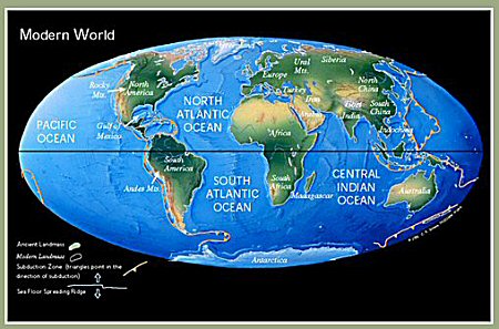 Karte Modern World